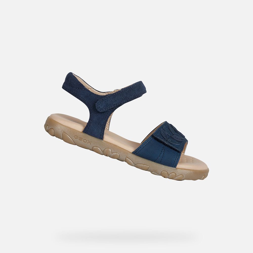 Sandales Geox Haiti - Bleu Marine - Fille 037129-QNK